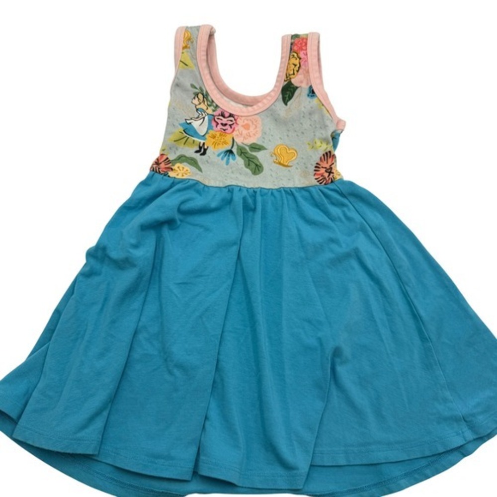 Rags Girls Dress Alice in Wonderland Size 2T floral - Picture 2 of 5